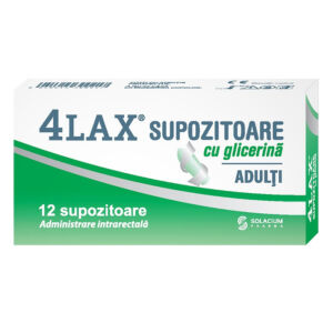 4LAX supozitoare cu glicerina pentru adult 12 bucati