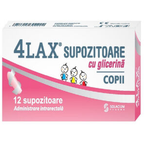 4LAX supozitoare cu glicerina pentru copii 12 bucati