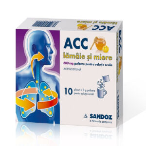 ACC aroma lamaie si miere 600mg pulbere orala x10 plicuri