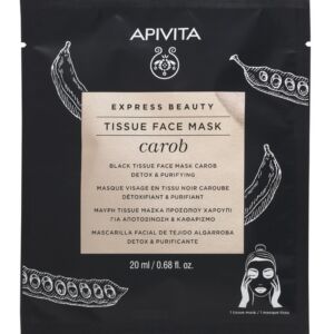 APIVITA Masca express tip servetel detoxifianta cu carob
