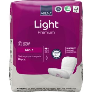 Absorbante anatomice pentru incontinenta usoara Premium Light MINI 1 cu absorbtie 180ml