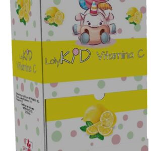Acadele cu vitamina C cu aroma de Lamaie LolyKID