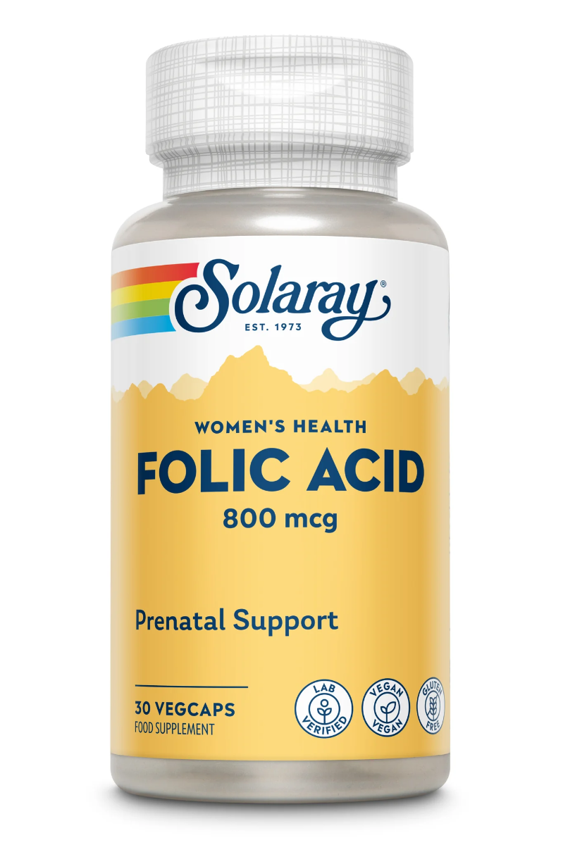 Acid Folic 800 mcg Solaray