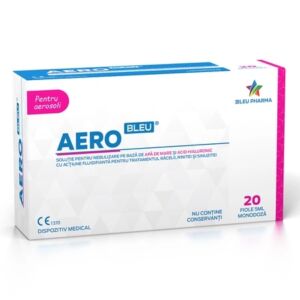 Aero Bleu – Solutie pentru nebulizare cu acid hialuronic si apa de mare 5 x 20 fiole