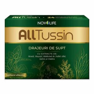 AllTussin cu Aroma de Zmeura - 24 Drajeuri de Supt
