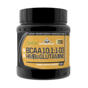 Aminoacizi pudra BCAA 10:1:1 Glutamine HMB Mango