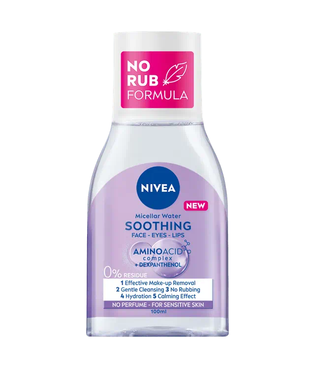 Apa micelara cu efect calmant pentru ten sensibil