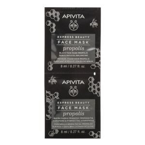 Apivita Express Masca de Fata Purifianta cu Extract de Propolis 2 x 8 ml