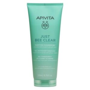 Apivita Just Bee Clear Gel de Curatare pentru Ten Gras si Acneic