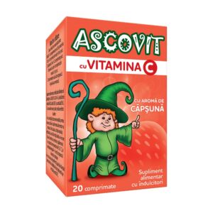 Ascovit cu aroma de capsuni 100 mg