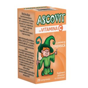 Ascovit cu aroma de piersica 100 mg