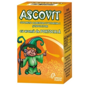 Ascovit cu vit. cu gust de portocala / capsuni x 60 cpr