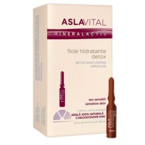 Aslavital Fiole Hidratante Detox Ten sensibil x 7 fiole x 2 ml