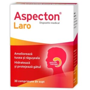 Aspecton Laro 30 comprimate de supt pentru gat iritat
