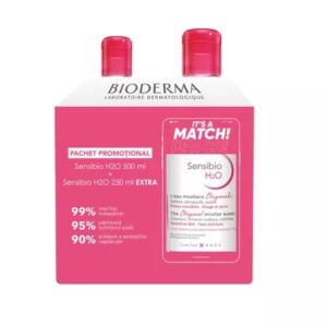 BIODERMA Sensibio H2O sol micelara 500ml +250ml CADOU