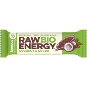 Baton energizant bio cu nuca de cocos si cacao Raw Energy