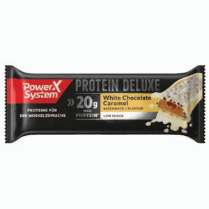 Baton proteic 20% ciocolata alba cu caramel