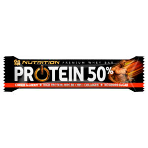 Baton proteic 50% cu biscuiti si frisca Nutrition