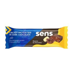 Baton proteic cu aroma de ciocolata neagra si banane