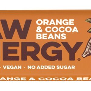 Baton proteic cu boabe de cacao si portocale Raw Energy