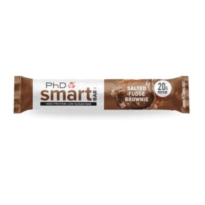Baton proteic cu caramel sarat Smart Bar Salted Fudge Brownie
