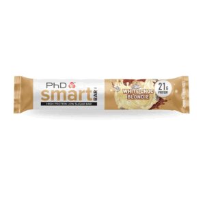Baton proteic cu ciocolata alba Smart Bar White Choc Blondie