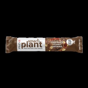 Baton proteic vegetal cu ciocolata si arahide Smart Bar Plant Chocolate Peanut Brownie