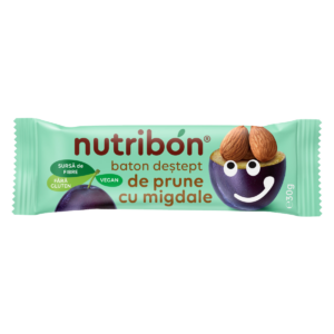 Baton vegan prune cu migdale