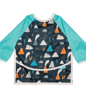 Bavetica cu maneca lunga si buzunar cu model de vulcan