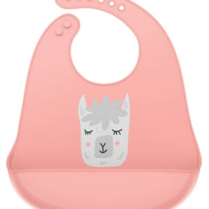 Bavetica din silicon cu buzunar cu model de lama