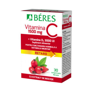 Beres Vitamina C 1500 mg RETARD + Vitamina D3 3000 UI