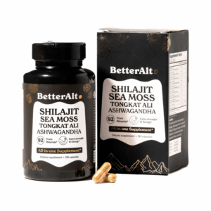 BetterAlt® Shilajit Sea Moss cu Alge Marine Ashwagandha si Tongkat Ali