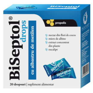 BiSeptol drops cu propolis si albastru de metilen