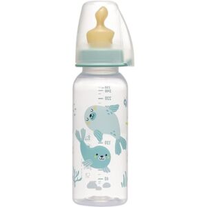 Biberon PP family cu tetina din latex ortodontica si debit mediu (M) 6 luni +