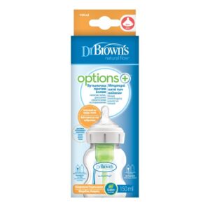 Biberon anti-colici cu gat larg Options+