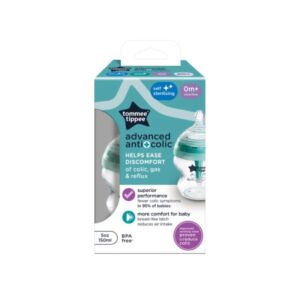 Biberon Advanced Anti-Colic pentru 0 luni+ cu autosterilizare Natural Start
