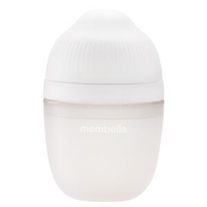 Biberon anticolici cu tetina din silicon 100% Breast-Like Ivory
