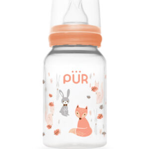 Biberon cu desen piersica 0-3 luni