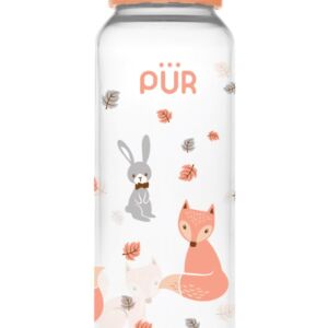 Biberon cu desen piersica +3 luni