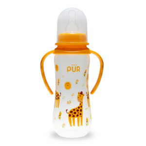 Biberon cu desen si manere