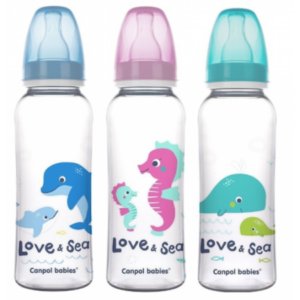 Biberon cu gat ingust PP Love & Sea