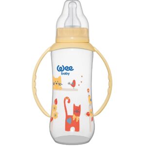 Biberon cu manere 270 ml+ tetina silicon rotunda - cod 745