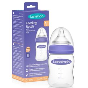 Biberon cu tetina din silicon 0 luni+