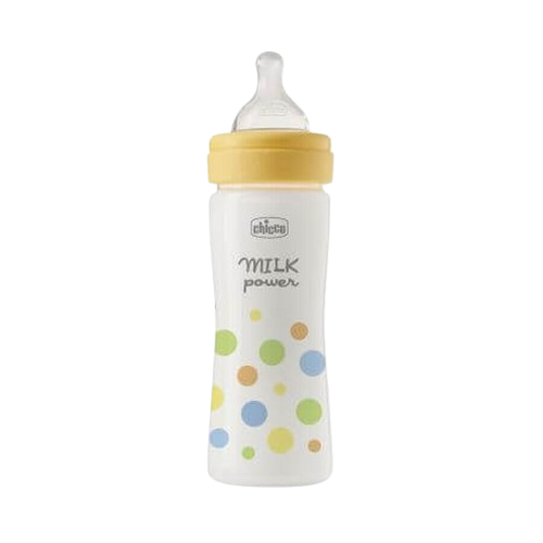 Biberon cu tetina din silicon si flux mediu Perfect Easy Baieti 2 luni+