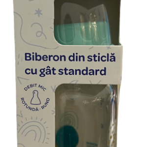 Biberon din sticla 0-24 luni