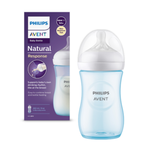 Biberon pentru +1 luna Natural Response Albastru SCY903/21