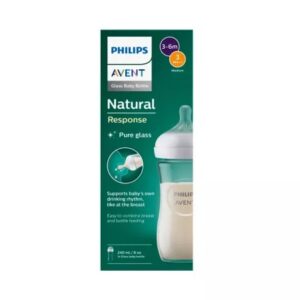 Biberon sticla pentru 3 - 6 luni Natural Response SCY933/01