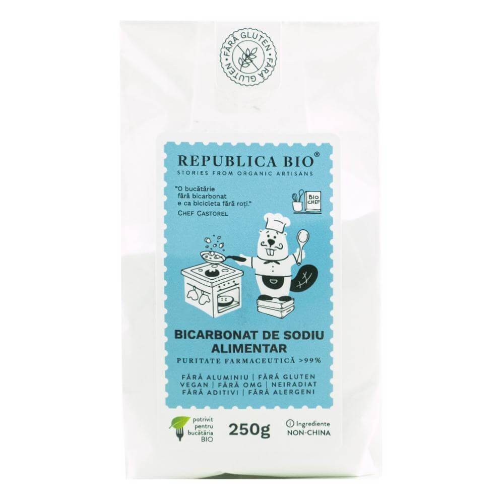 Bicarbonat de sodiu alimentar Bio fara aluminiu