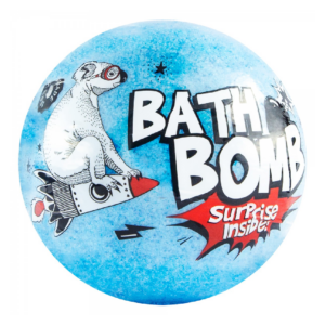 Bila de baie albastra cu surprize