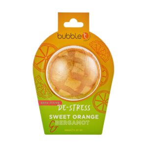 Bila efervescenta de baie pentru relaxare cu portocala dulce si bergamot